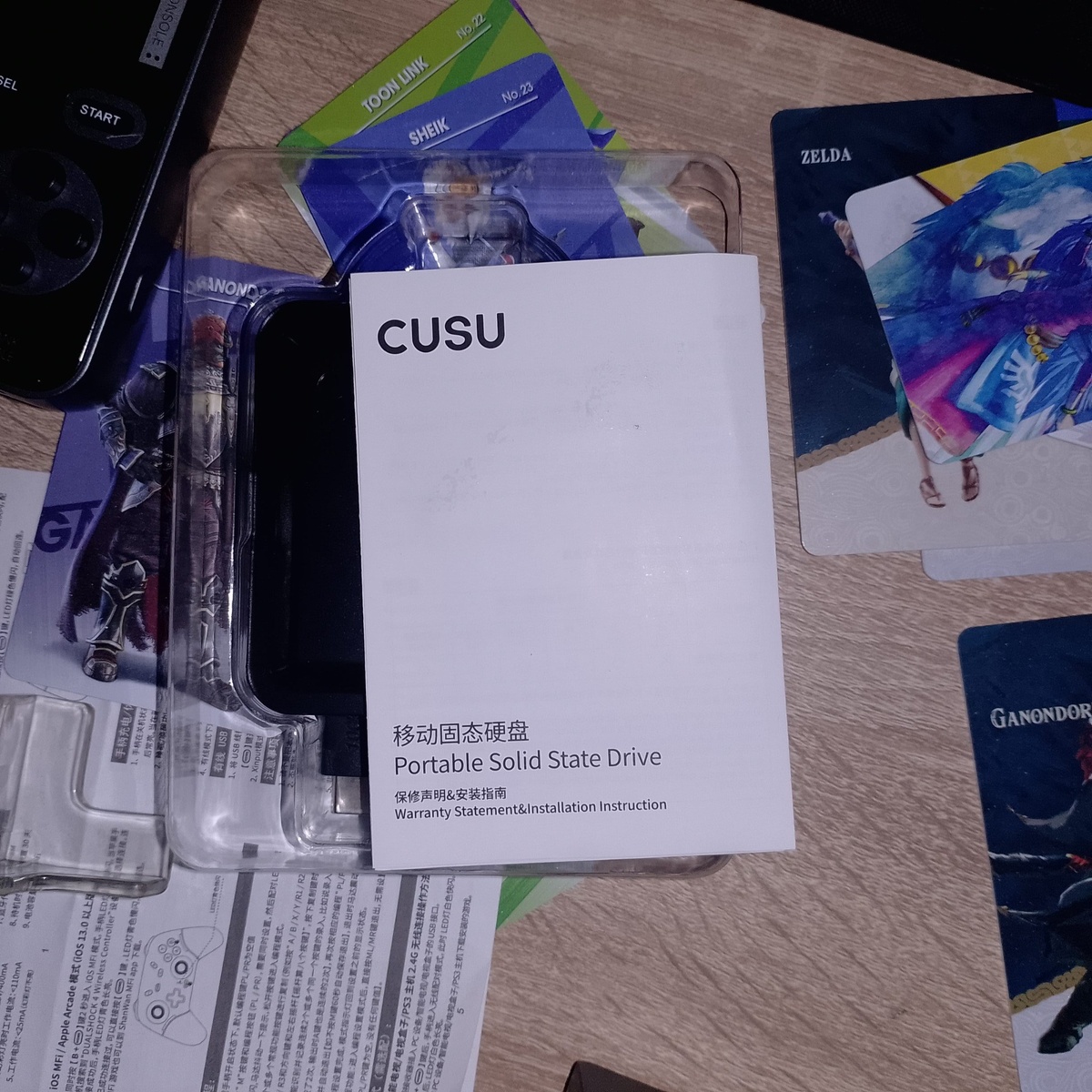     Комплект CUSU K5 512GB с накопителем и инструкцией