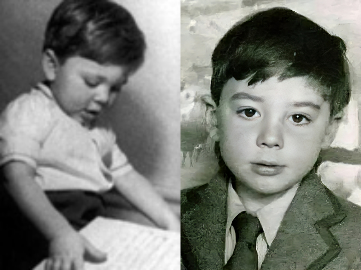 Эндрю в детстве.