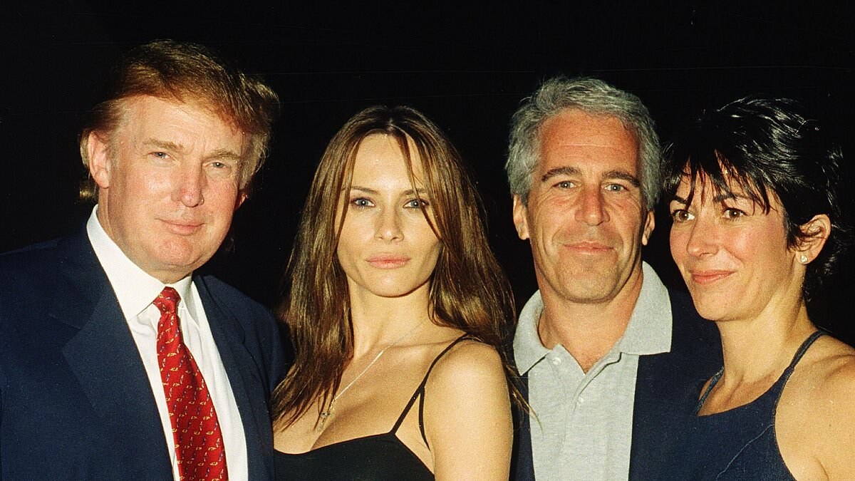 Дональд с Меланией, Джеффри со своей соучастницей Гислейн Максвел (фото из интернета)