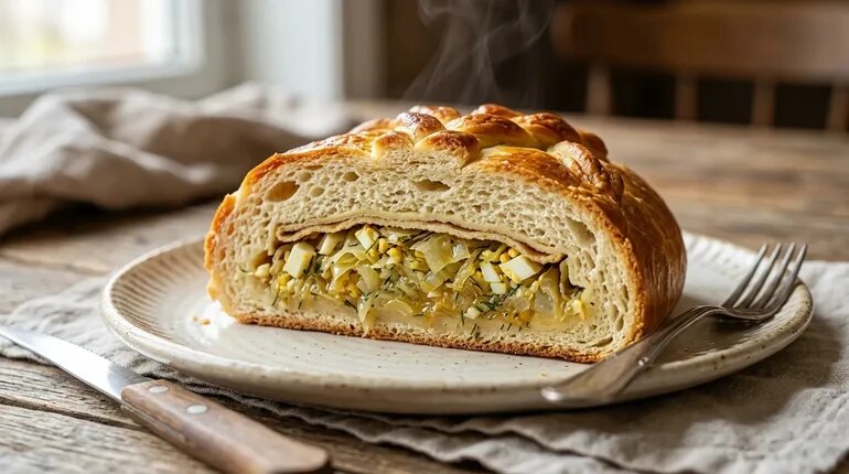 Кулебяка с капустой — классика русской кухни