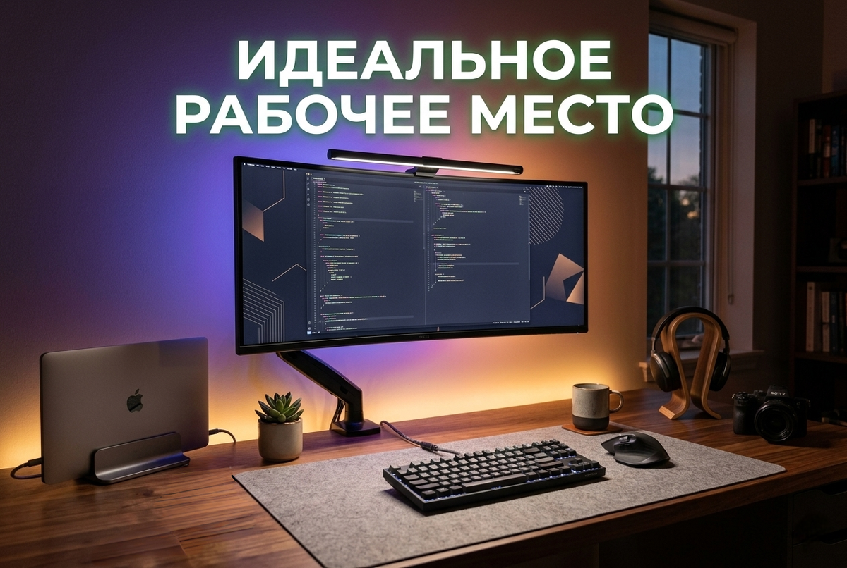 А как выглядит выглядит выше идеальное рабочее место?