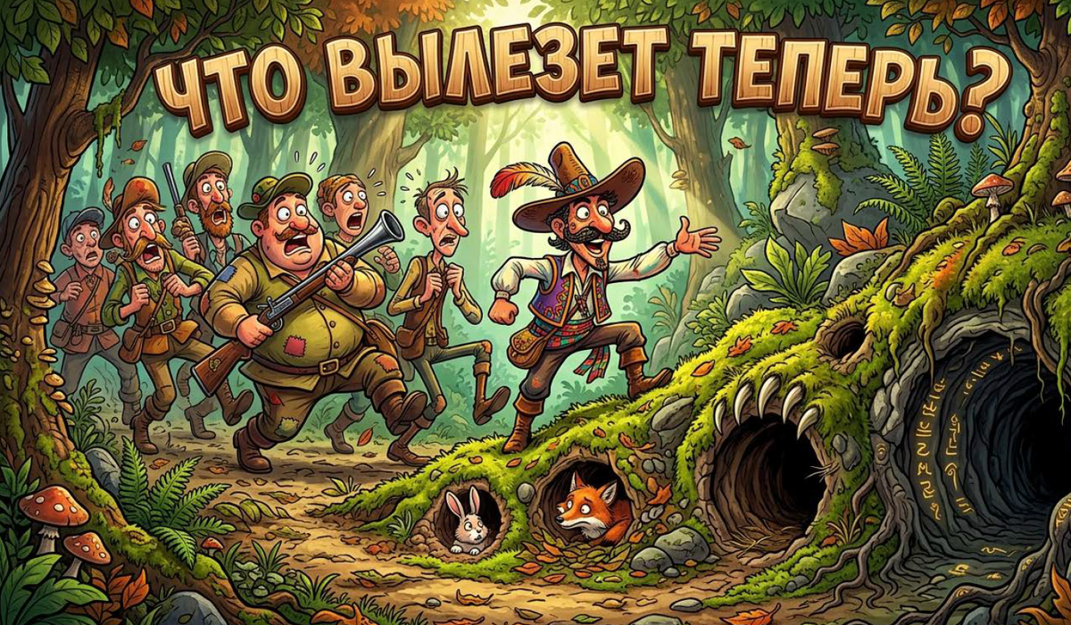 😂 Темель и норы в лесу: смешная охота