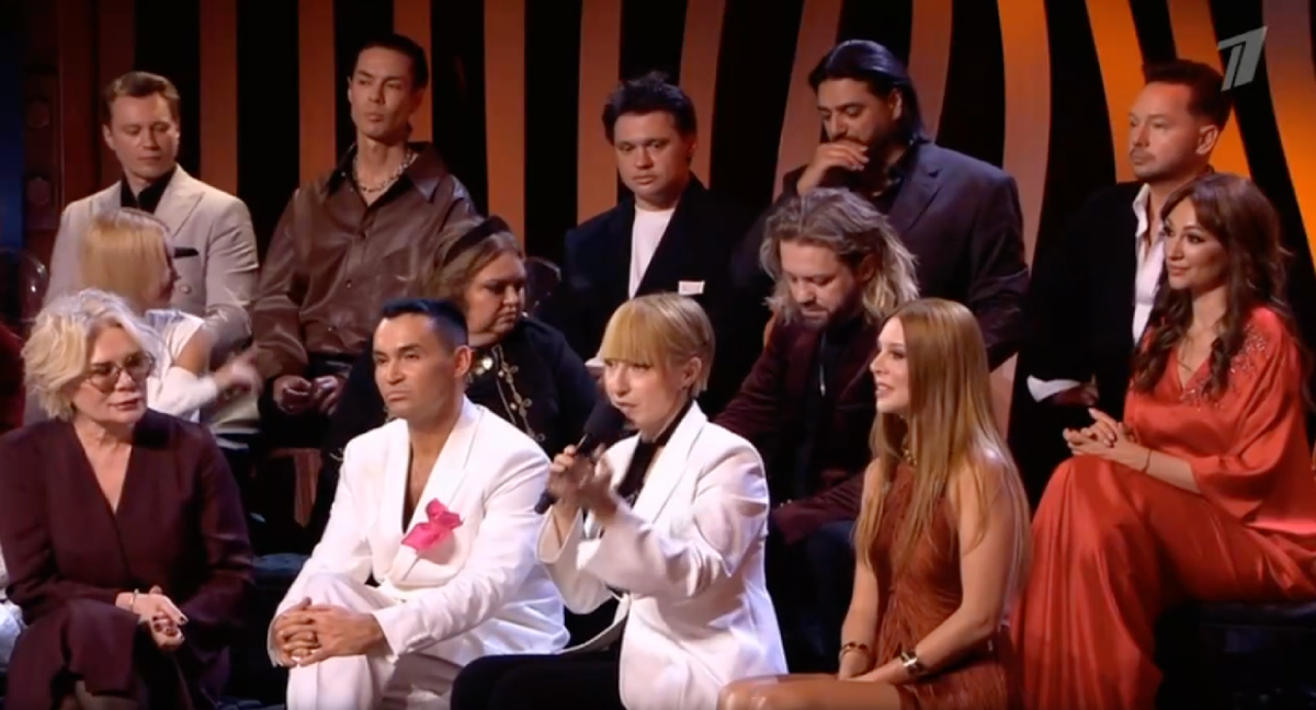 Кадр из шоу "Достояние Республики", Первый канал, 22 марта 2026 год