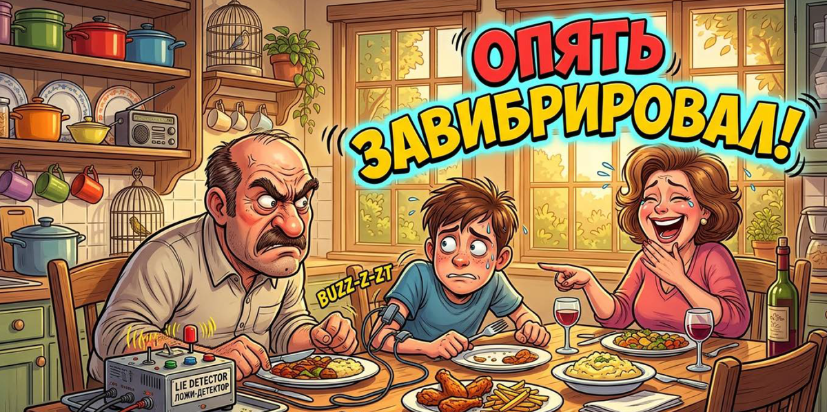 😜 Когда детектор лжи не молчит!