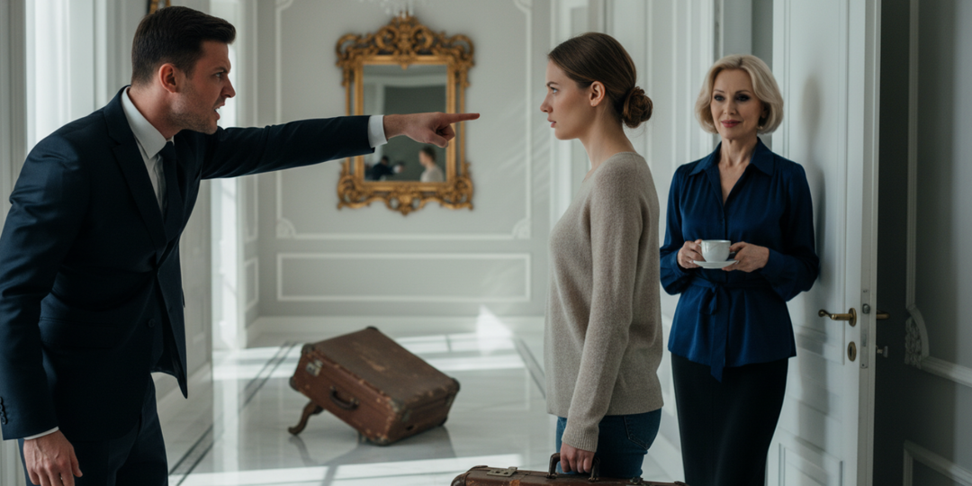 – Вали к матери, нищета! – муж вышвырнул меня за дверь с чемоданом. Я молча уехала, а спустя 3 часа его глаза расширились от удивления.