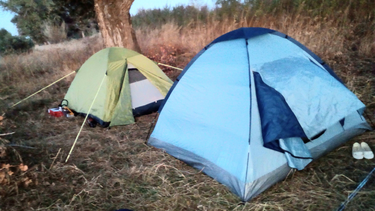 Наш палаточный лагерь