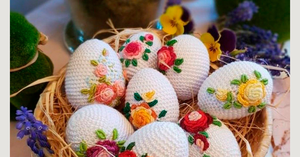 Интересные весенние идеи для украшения к Пасхе – вдохновение для рукодельниц, схемы для вязания, вышивки и шитья