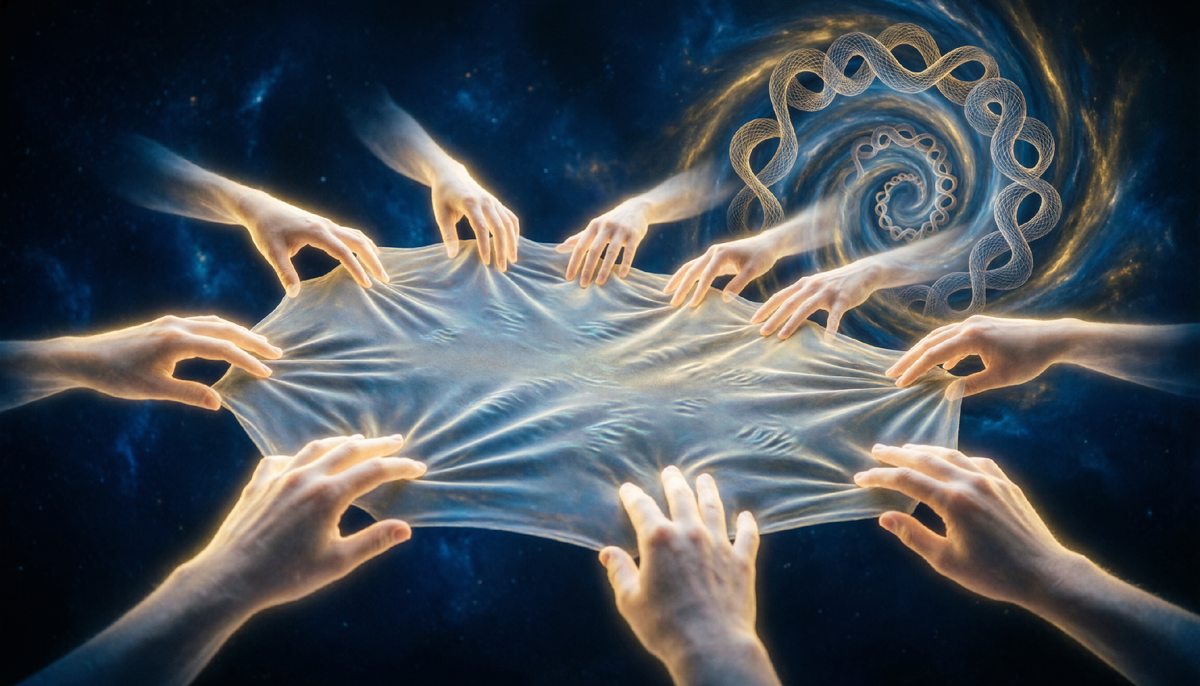 Почему гравитация в 10³⁶ раз слабее электромагнетизма? Теория струн предполагает: у пространства десять измерений, и гравитация «протягивает руки» во все, а остальные силы заперты в четырёх.