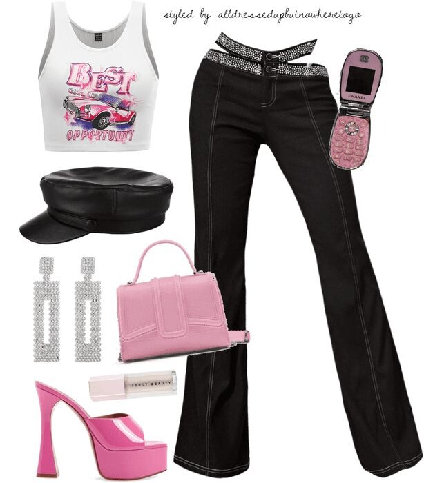      Пример женского образа в стиле Y2K Ксения Дубинина