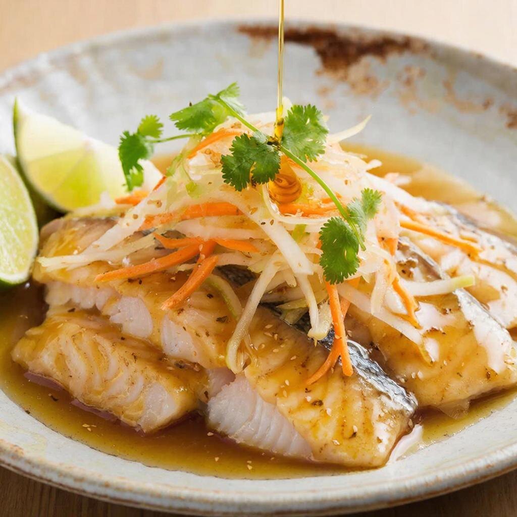 #сашими #сибас #рецепт #японскаякухня #рыба #дайкон #кунжутноемасло #лайм #быстрыйрецепт #изысканноеблюдо