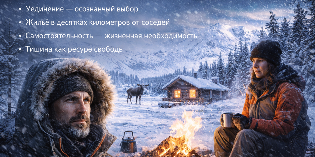 Почему на Аляске люди часто живут в одиночестве