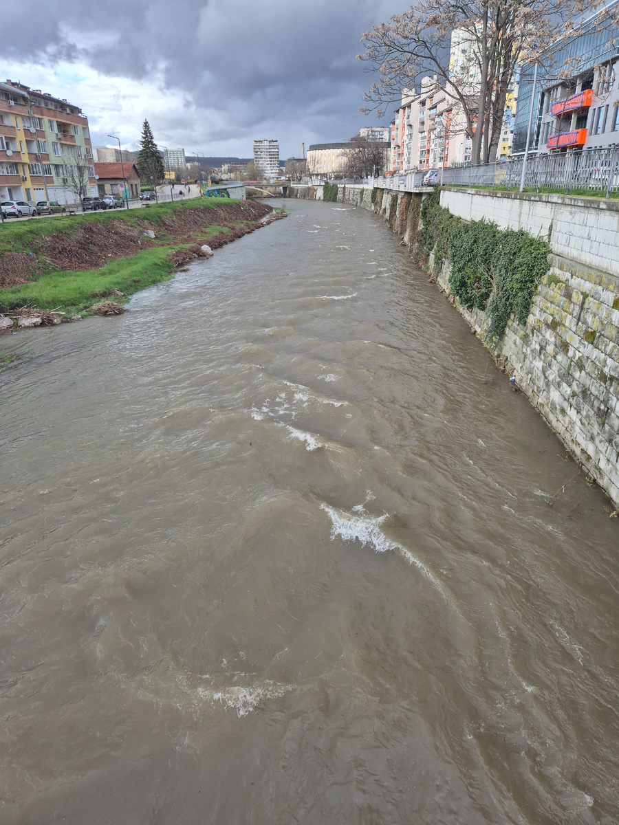 Наша река раздобрела на дождливых деньках.