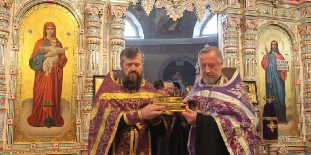 В Липецк привезли частицу мощей Серафима Саровского