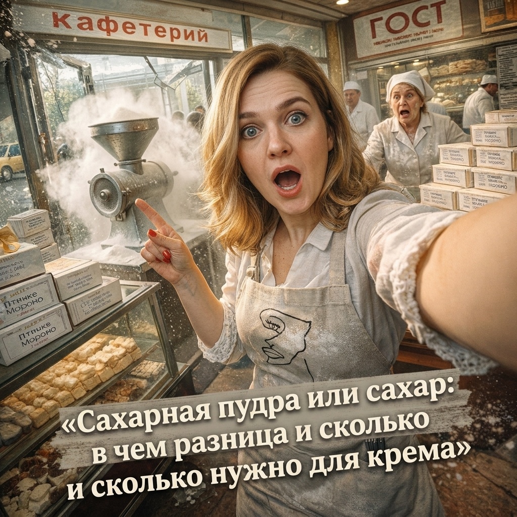    Разница между использованием сахара и сахарной пудры в рецептах крема. admin