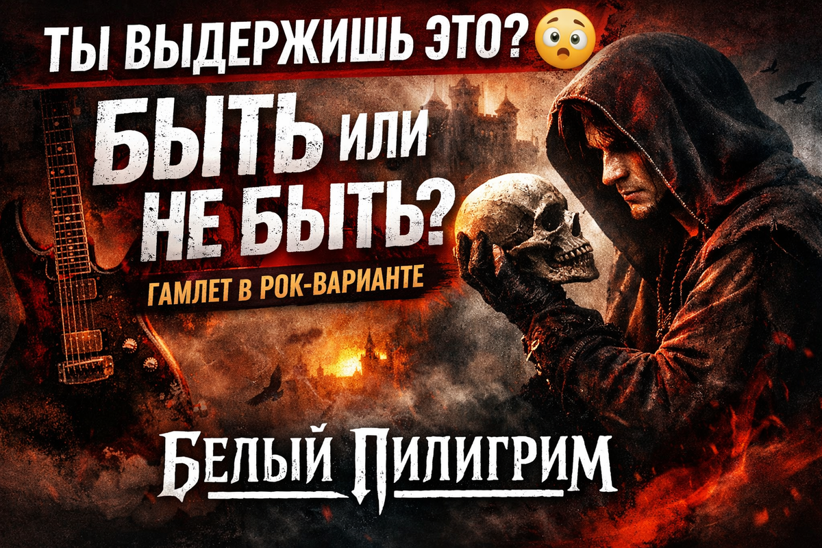 «Быть или не быть?» — рок, который ломает душу | Гамлет в исполнении Белого Пилигрипа