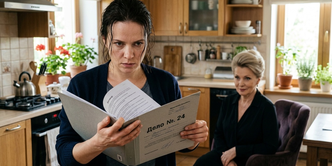 «Я твоя жена, а не жилец собственной квартиры» — сказала она свекрови, увидев папку с документами на столе