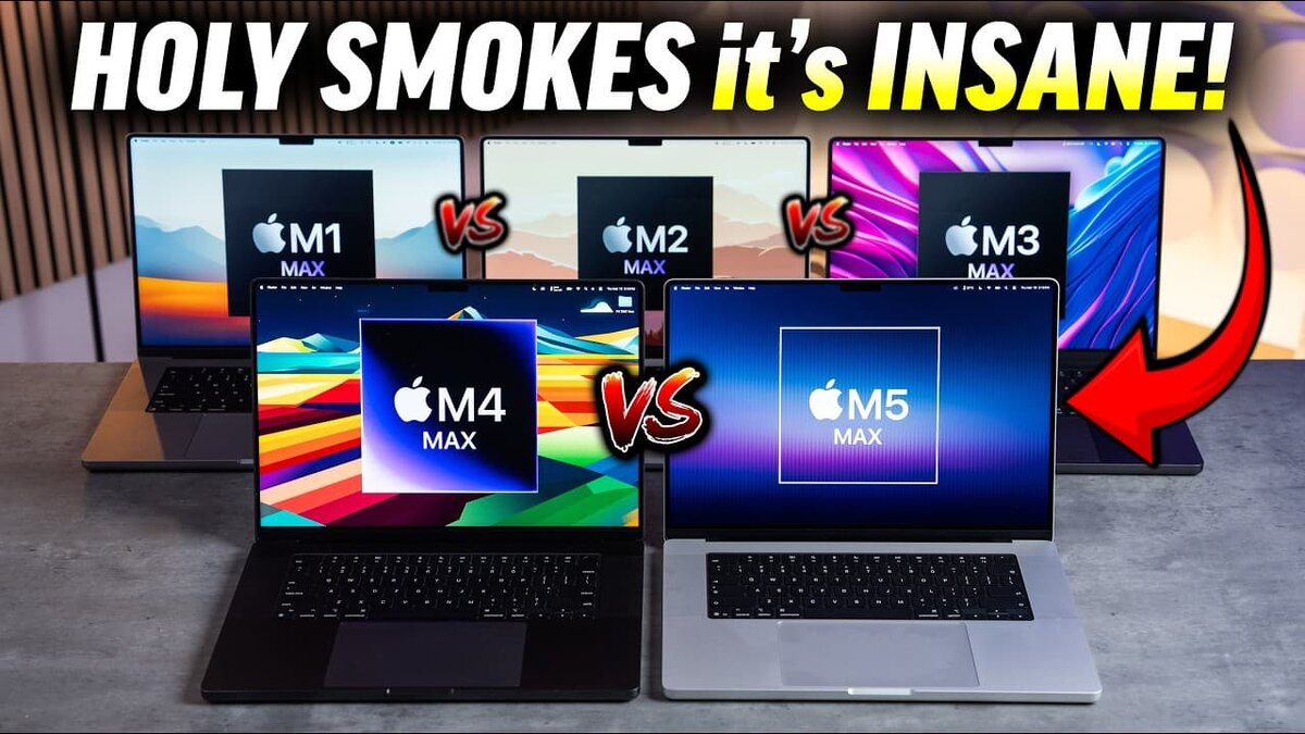 Большой тест показал, что MacBook Pro на M5 Max порой хуже, чем на M4 Max  📷
