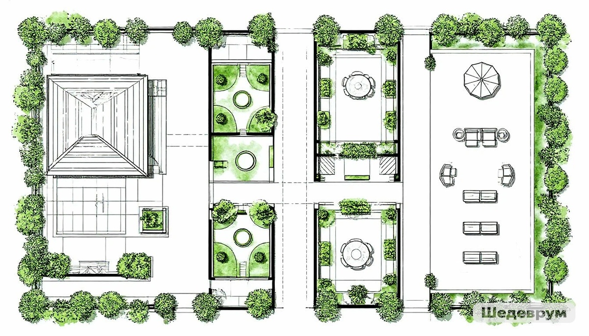 Первый набросок — без масштаба, но уже легче