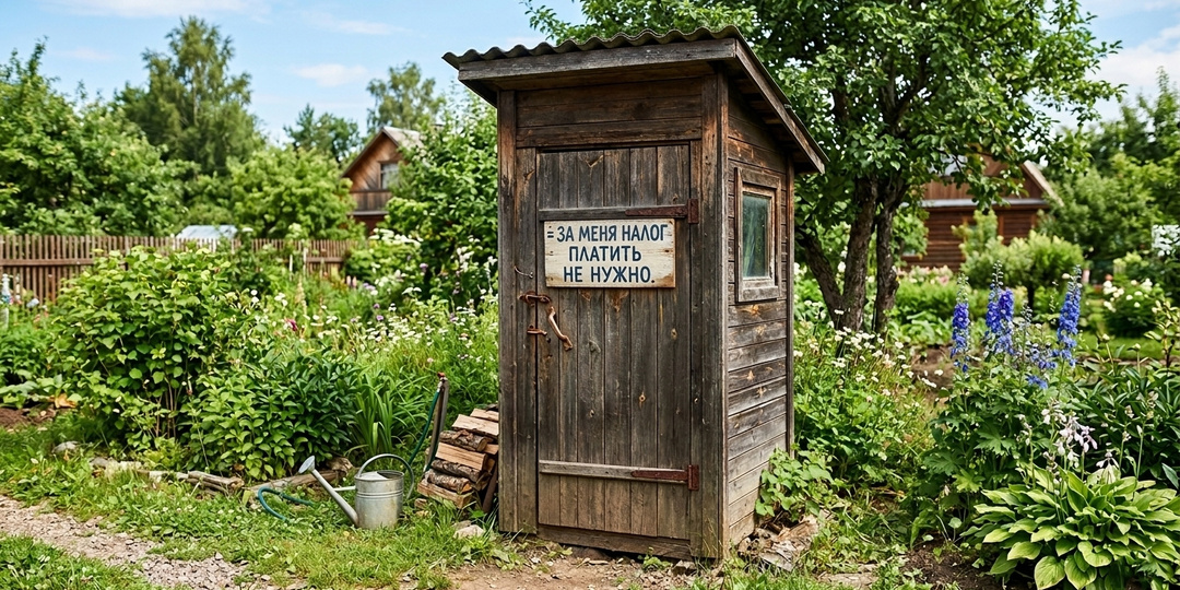 Как не разориться на собственной даче - шраф за туалет.