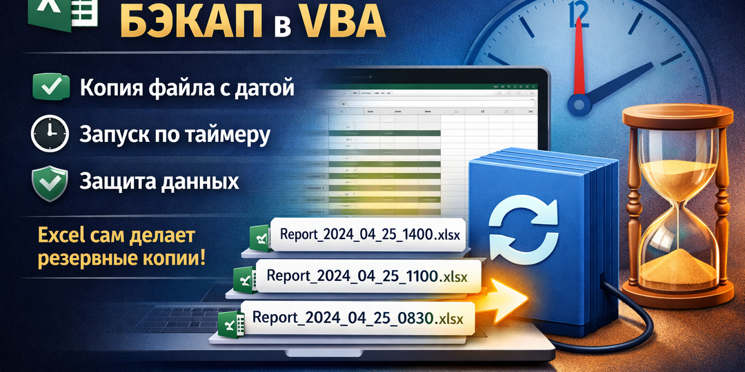 Сохраняйте резервную копию Excel автоматически: мощный VBA-макрос для защиты рабочих файлов