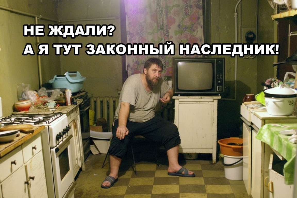 Тот самый случай, когда по-человечески такого персонажа на порог пускать нельзя, а по Гражданскому кодексу — ему положена законная треть квартиры. И никуда вы его не выселите