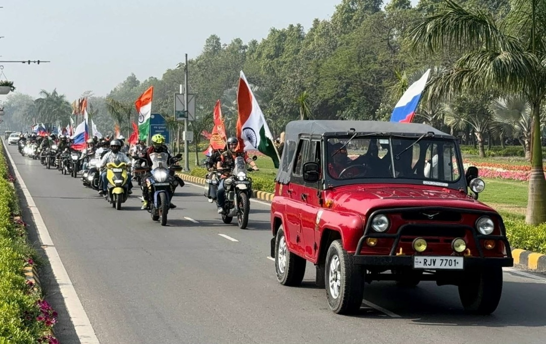 21 марта в Нью-Дели состоялся второй ежегодный мотопробег, приуроченный к 81-й годовщине Победы в Великой Отечественной войне и 79-летию установления российско-индийских дипотношений.