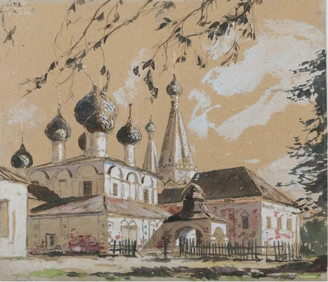 Владимир Орлов. «Вид храма в Ростове Великом». 1926