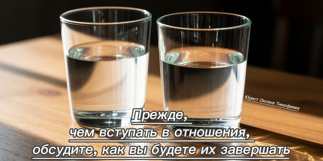 Прежде, чем вступать в любые отношения, обсудите, как вы будете их завершать.
