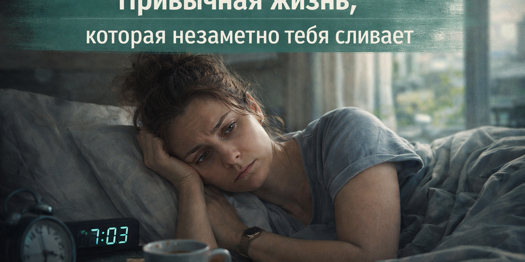 Привычная жизнь, которая незаметно тебя сливает