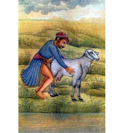 Древний перс чинит овцу... но это не точно.