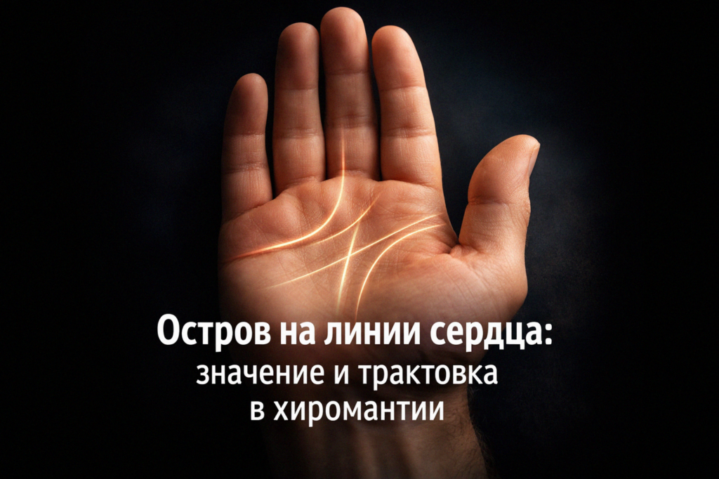    Исследуйте значение острова на линии сердца в хиромантии. admin
