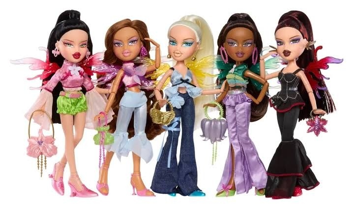 Bratz Fashion Pixiez 2nd Edition (2025): Джейд, Ясмин, Хлоя, Саша и Лина. Изображение из открытых источников. 