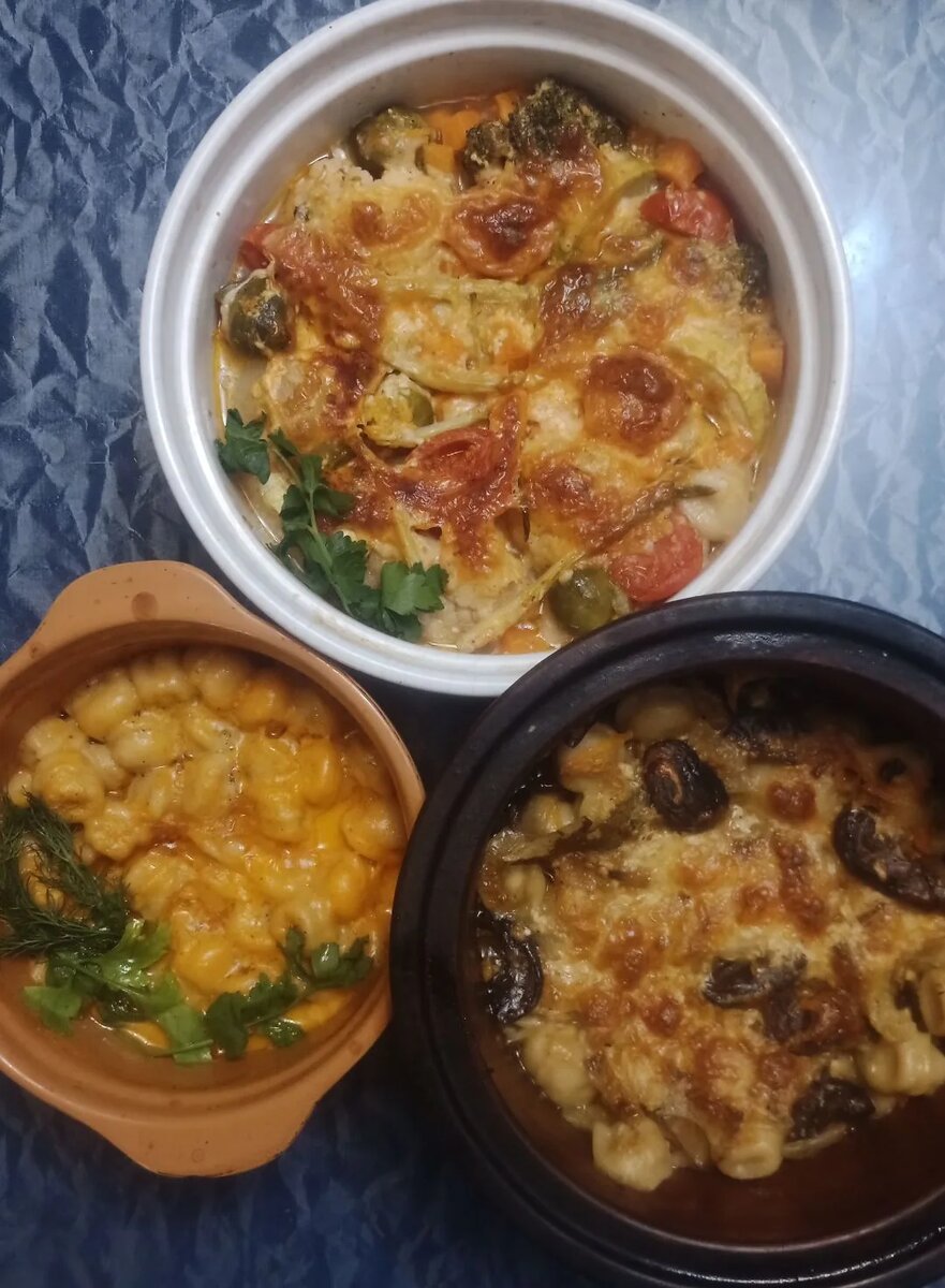 Образцы готовых горшочков.