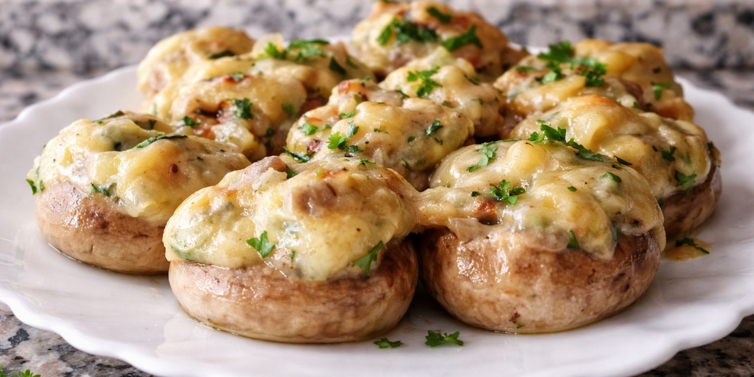 🍄 Фаршированные шампиньоны, которые съедают первыми
