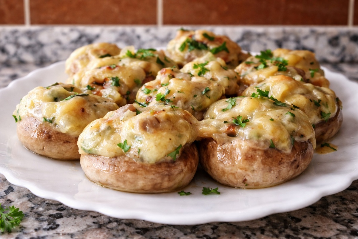 Фаршированные шампиньоны