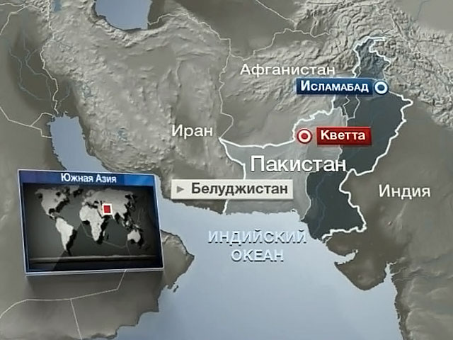    Пакистан Кветта карта