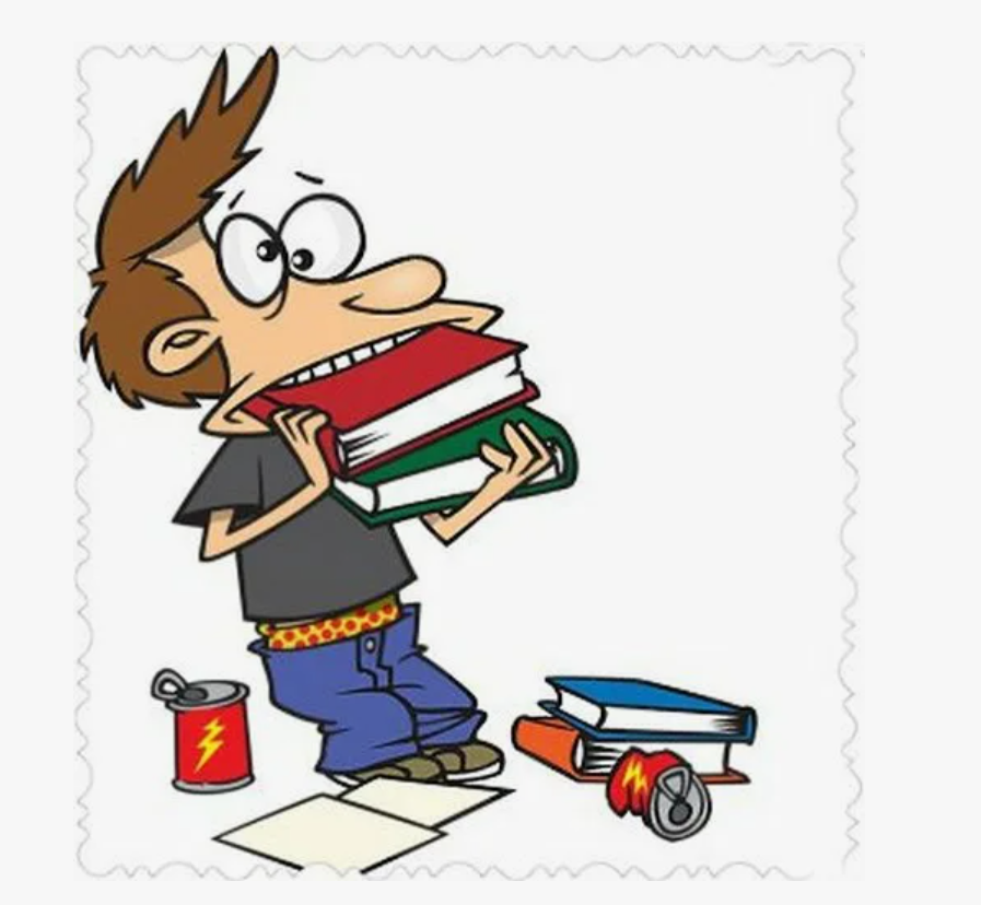 Грызет гранит науки. ) 