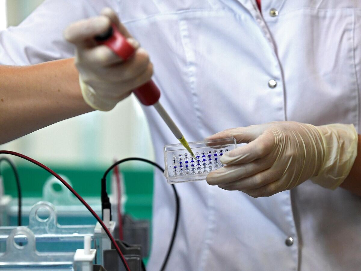    Сотрудница лаборатории Медико-генетического научного центра за работой | © РИА Новости / Михаил Воскресенский