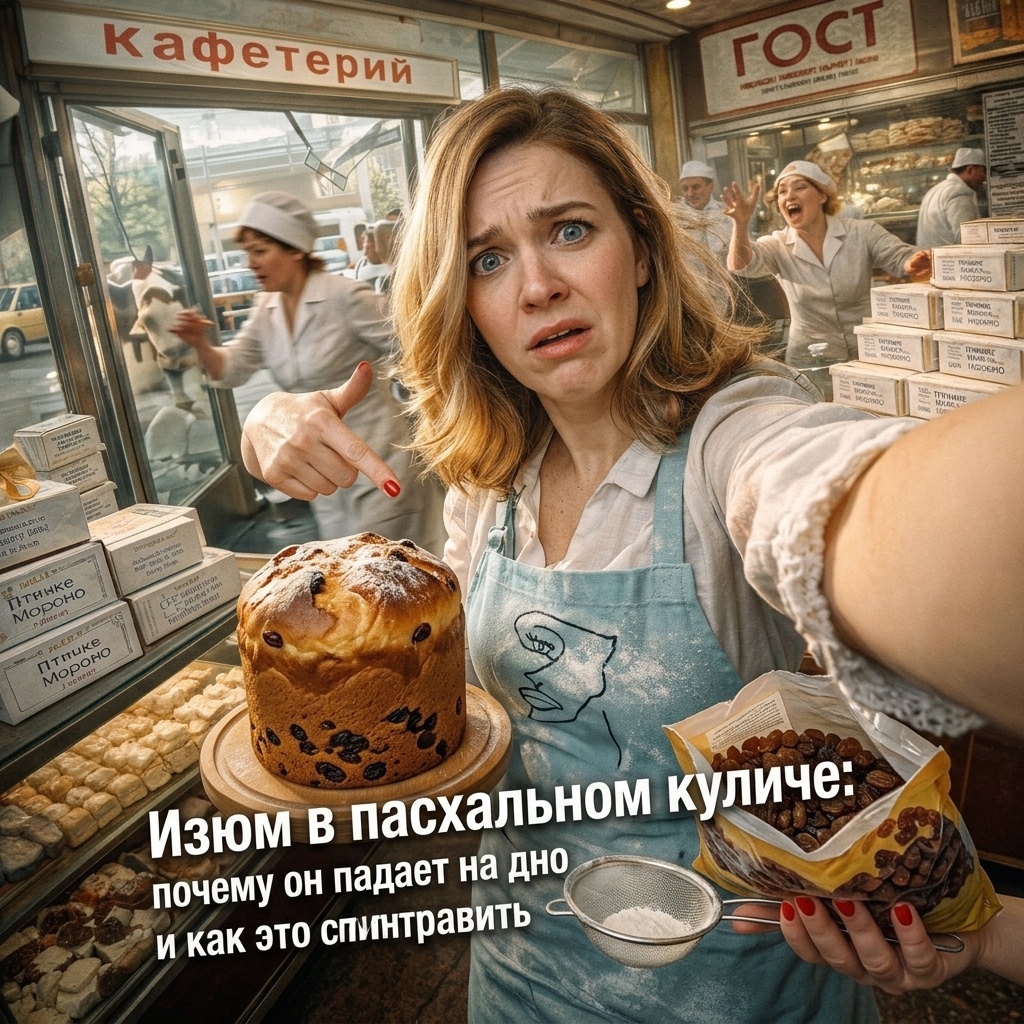    Почему изюм падает на дно кулича и как это исправить admin