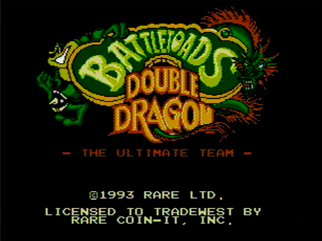 Battletoads and Double Dragon на консоле Twin Famicom