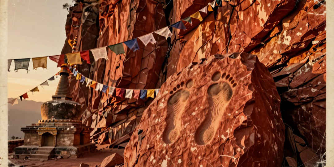 Следы, которые не мог оставить человек: тибетская скала хранит тайну исчезновения