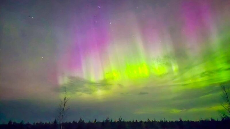     Северное сияние в России. АстроФотоБолото