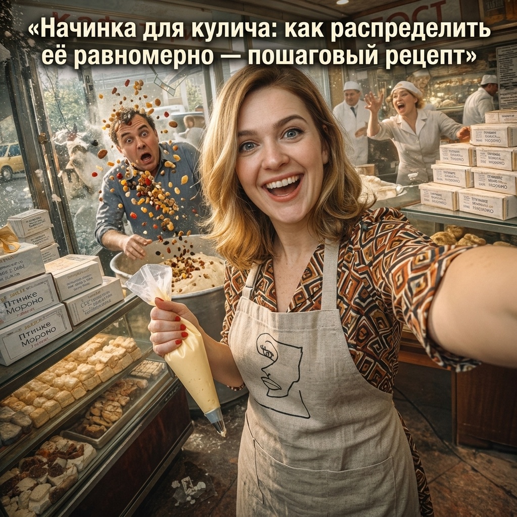    Секрет идеального кулича — равномерное распределение начинки в тесте. admin