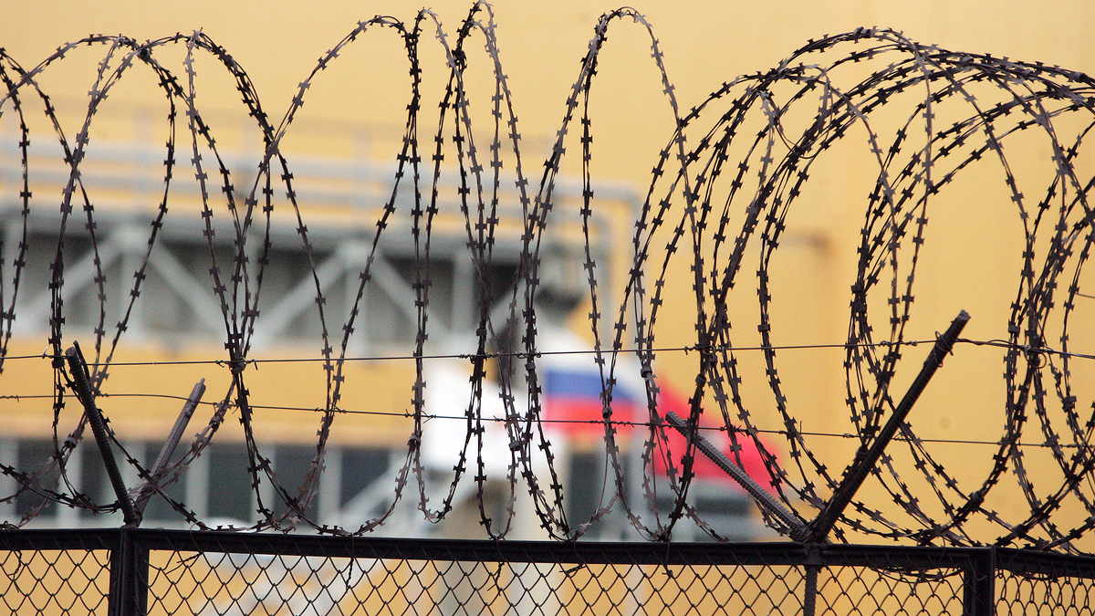    Колючая проволока колония тюрьма ГЛП