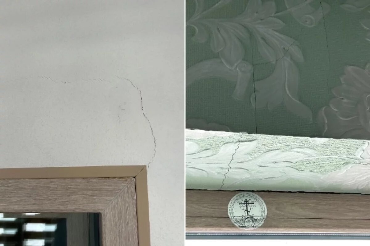    Из-за перепланировки соседей сверху у кузбассовцев квартира трещит по швам