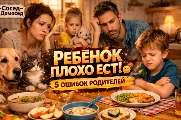 Ребёнок плохо ест? 5 ошибок родителей, которые всё портят – и как без истерик вернуть аппетит