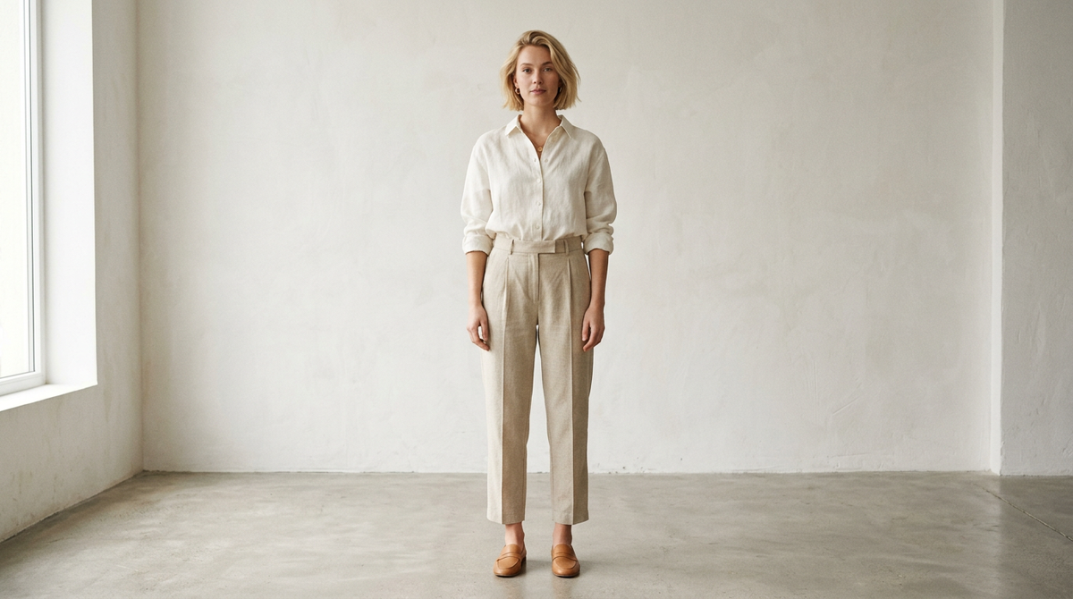 Прямые брюки с высокой посадкой 2026 — почему именно этот крой вытягивает силуэт