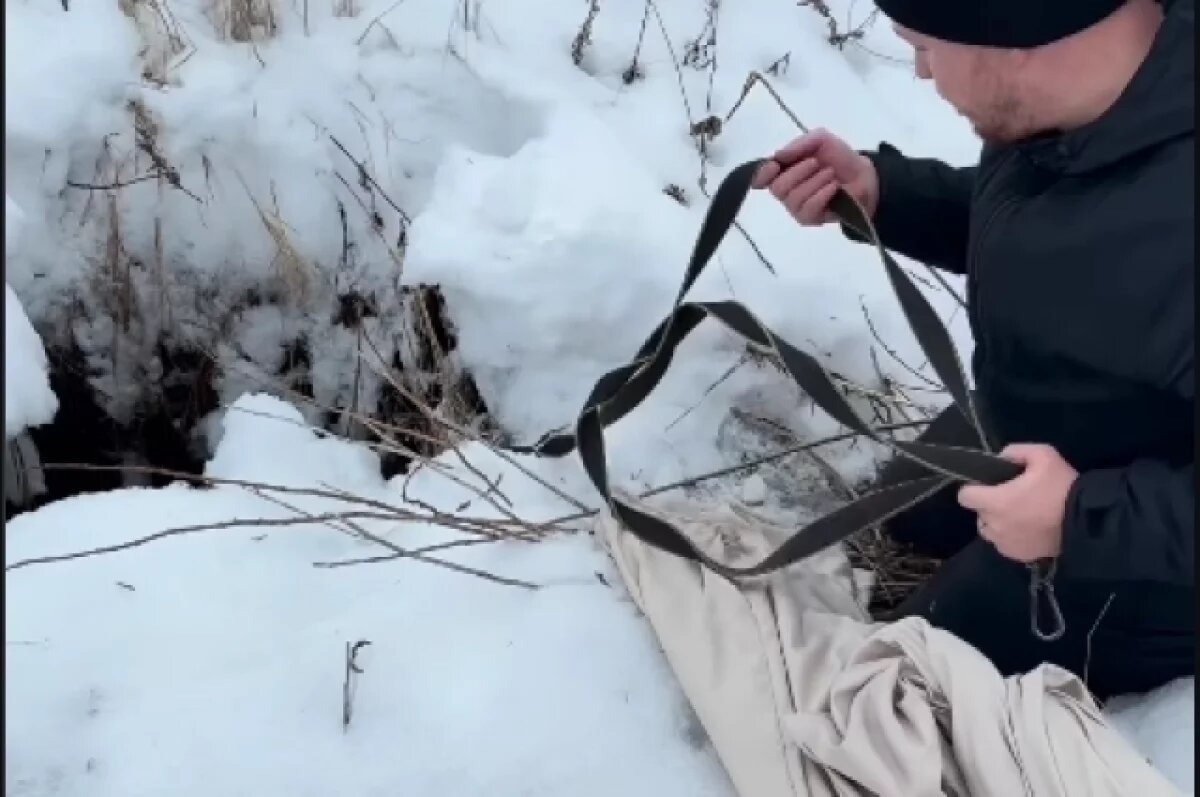    На Сахалине упавшего в яму ребёнка достали с помощью собачьего поводка