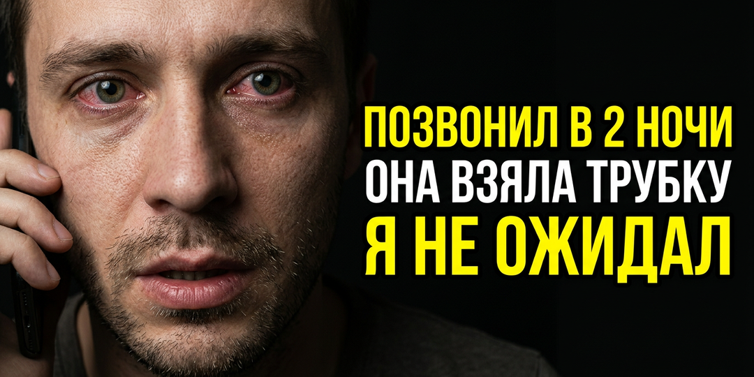 Я позвонил ей в 2 ночи. Она взяла трубку. То что она сказала — я не ожидал
