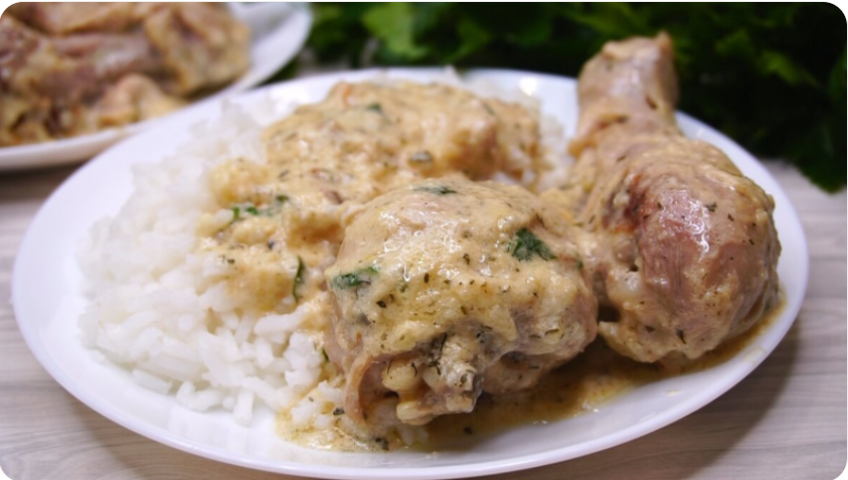 Ужин за 30 минут: Курица нежнее нежного, подать можно с гарниром или даже без него...